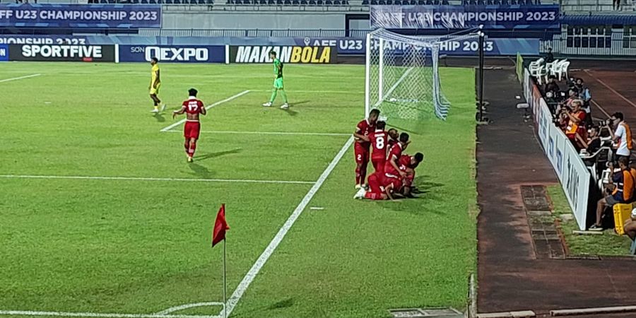 Hasil Piala AFF U-23 2023 - Gol Cantik Ramadhan Sananta Bawa Timnas U-23 Indonesia Unggul atas Malaysia di Babak Pertama