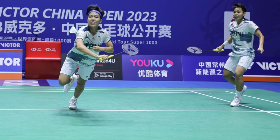 Hasil China Open 2023 - Apriyani/Fadia Bungkam Wakil Korea Selatan untuk Pastikan Tiket Perempat Final