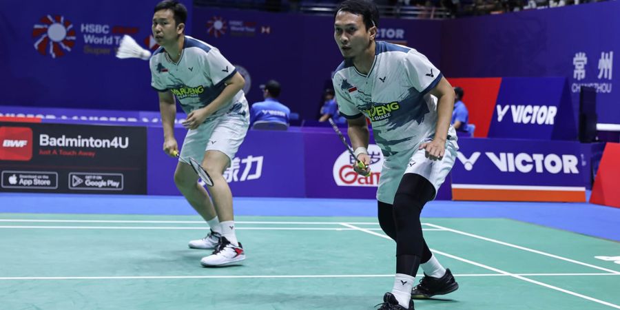 Hasil Hong Kong Open 2023 - Dipaksa Rubber, Ahsan/Hendra Atasi Permainan Berani Anak Didik Rexy Mainaky 