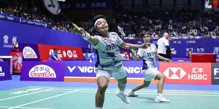 Hasil China Open 2023 - Kaki Bermasalah pada Gim Ketiga, Apriyani/Fadia Kena Revans