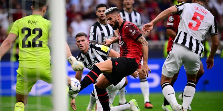 Hasil Liga Champions - AC Milan Hobi Buang Peluang, Newcastle United Curi Poin di San Siro