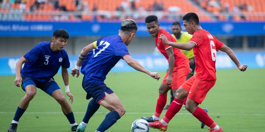 Hasil Asian Games 2022 - Nyerang Terus tapi Tidak Gol-gol, Timnas U-24 Indonesia Kalah dari Taiwan