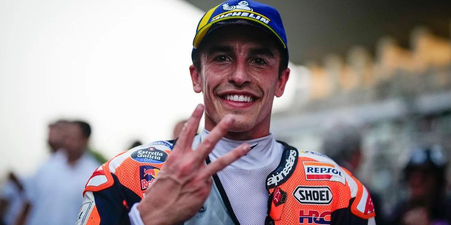 MotoGP India 2023 - Akhirnya Podium, Marc Marquez Akui Diuntungkan 'Insiden Tubruk Teman' Murid-Murid Valentino Rossi