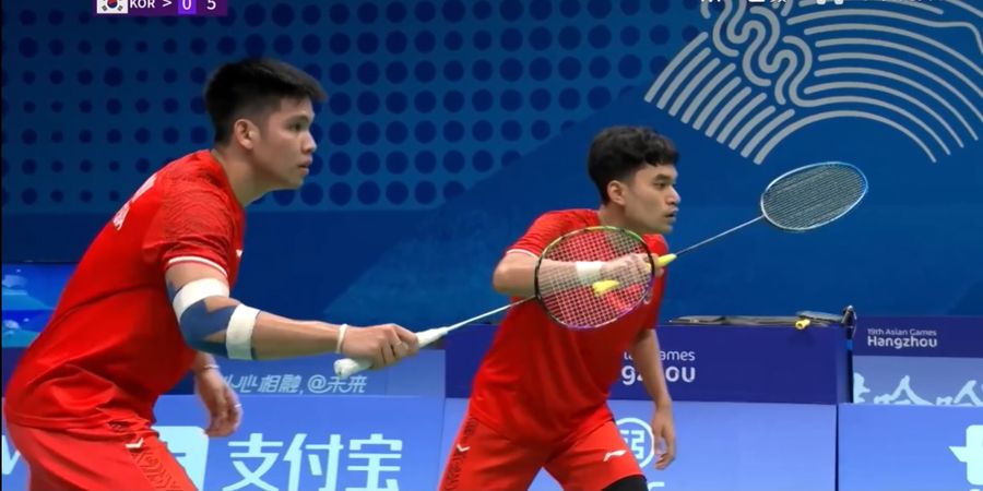 Hasil Bulu Tangkis Asian Games 2022 - Leo/Daniel Ambyar, Laju Indonesia Tamat Usai Ditekuk Korea Selatan