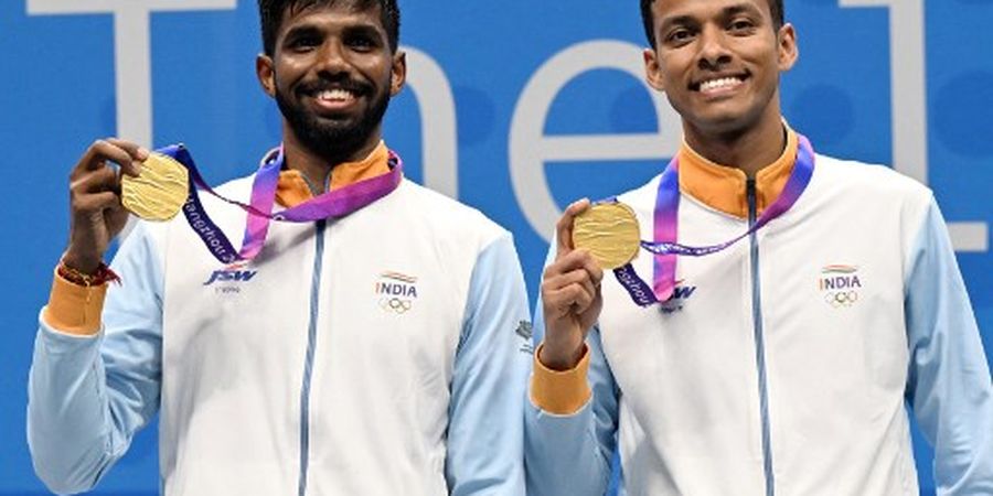 Hasil Final Bulu Tangkis Asian Games 2022 - Sudah Pasti Geser Fajar/Rian dari Ranking 1, Ganda India Rebut Emas Bersejarah