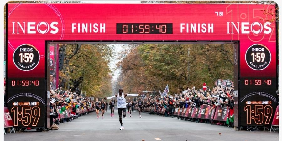 SEJARAH HARI INI - Eliud Kipchoge Selesaikan Maraton di Bawah 2 Jam
