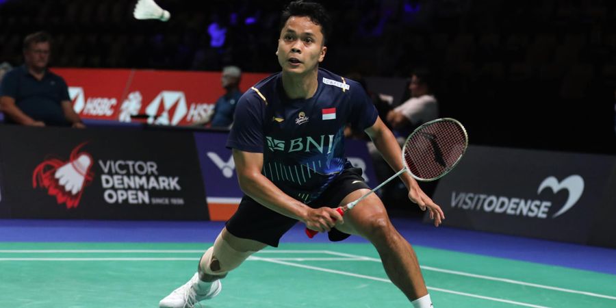 Hasil Denmark Open 2023 -  Diwarnai Skor 1 Digit, Titisan Lin Dan Masih Terlalu Tangguh bagi Anthony Ginting