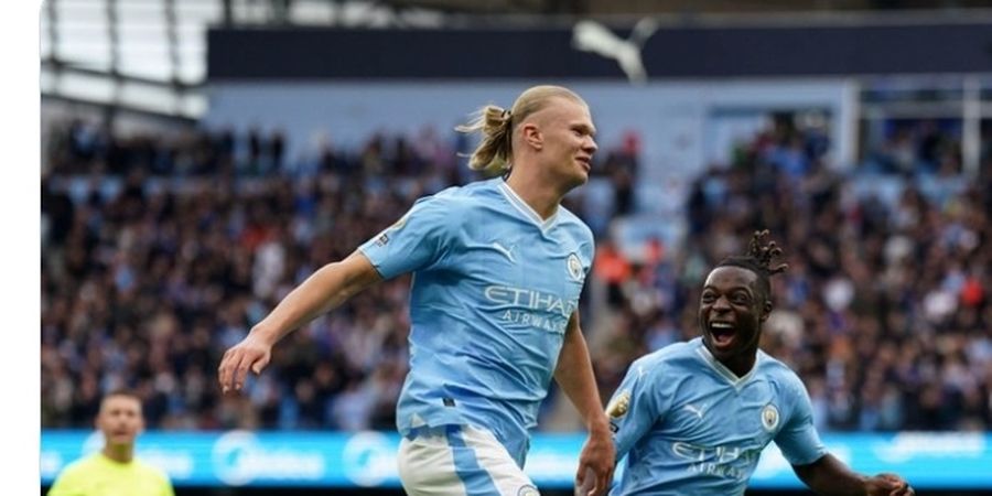 Hasil Liga Inggris - Haaland Balik Setelan Striker, 10 Pemain Man City Menang Tipis