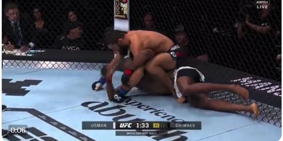 Hasil UFC 294 - Bereskan Mantan Raja, Khamzat Chimaev Selangkah Lagi Jadi Juara