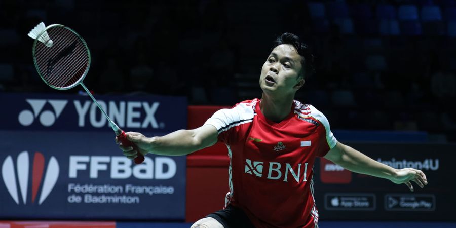 Hasil French Open 2023 - Remuk karena Banyak Mati Sendiri, Anthony Ginting Belum Berhasil Balaskan Dendam