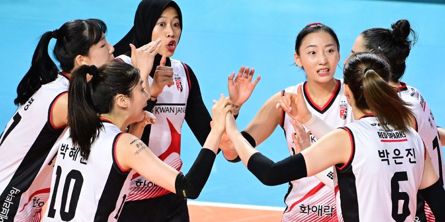 Hasil Liga Voli Korea - Megawati Bersinar Lagi, Red Sparks Tutup Putaran 1 dengan Kemenangan