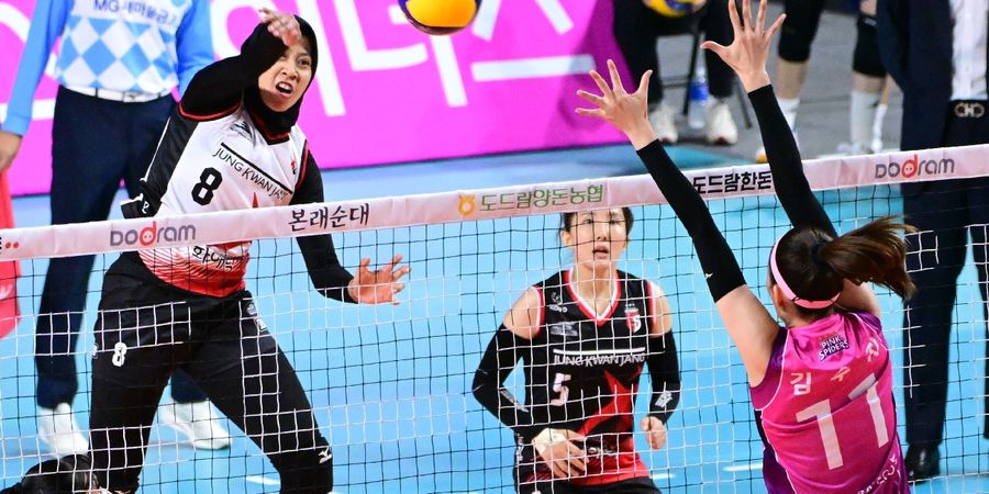 Top Skor Liga Voli Korea - Adu Gebuk Mega Vs Legenda Korsel Hasilkan Poin Sama, Megawati Tetap Sangar