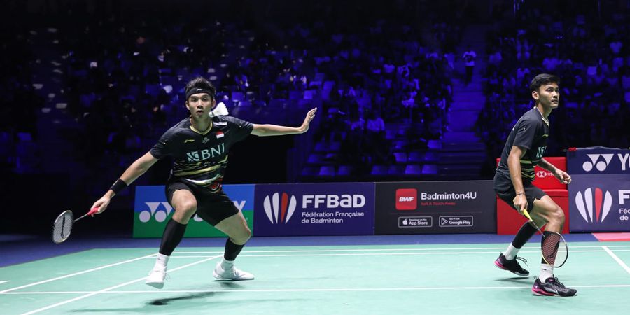 Hasil BWF World Tour 2023 - Fikri/Bagas Takluk dari Juara Dunia 2023 dalam Pertarungan 35 Menit