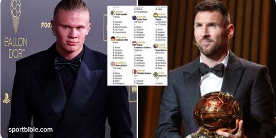 Jumlah Suara Ballon d'Or Messi Unggul Jauh atas Haaland meski Diabaikan 6 Negara