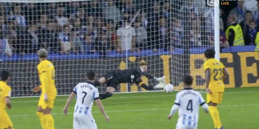 Hasil Liga Spanyol - Ter Stegen Kiper Super, Barcelona Menang Dramatis berkat Gol Larut Menit 92