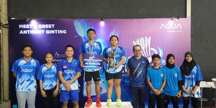 Hadiri AQUA Cup 2023, Ginting Berharap Ajang Ini Bisa Jadi Batu Loncatan