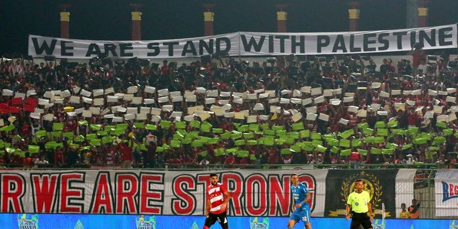 Suporter Sepak Bola Indonesia Ikut Suarakan Aksi Bela Palestina