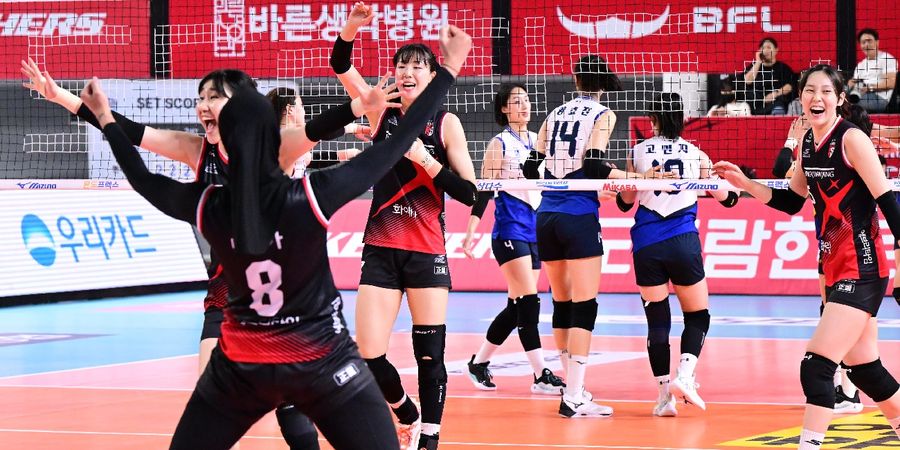 Klasemen Liga Voli Korea - Pertama Kali Megawati Ditarik Keluar, Red Sparks Digusur Pesaing Terdekat