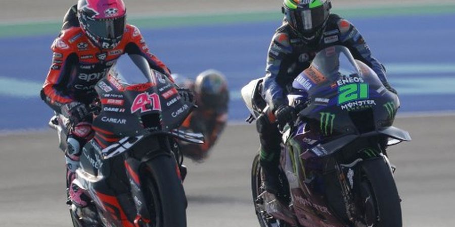 MotoGP Qatar 2023 - Aleix Espargaro Sebut Sanksi yang Dia Terima Terlalu Berlebihan Usai Insiden dengan Murid Valentino Rossi