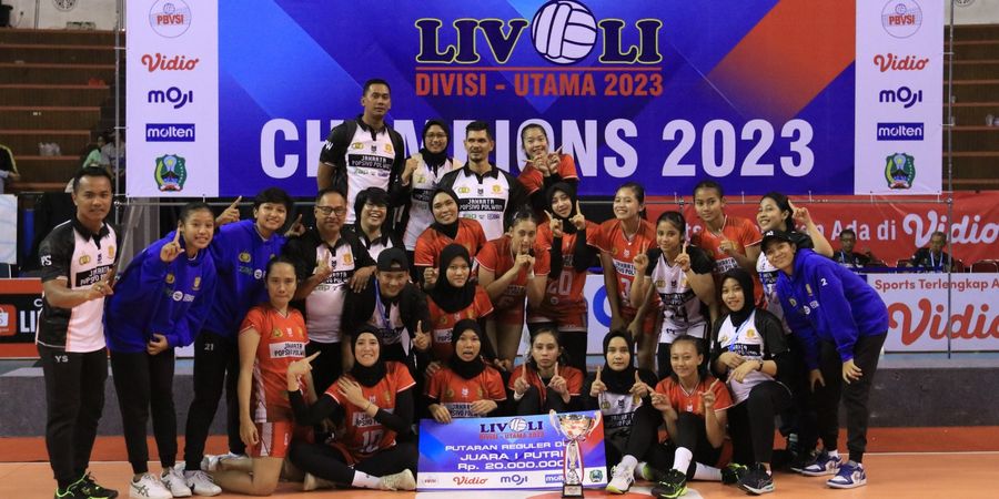 Livoli Divisi Utama 2023 - Popsivo Juara Putaran Reguler Kedua, Tim Megawati Selamat dari Degradasi