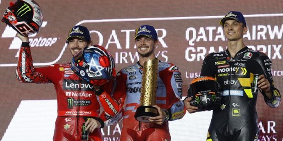 MotoGP Qatar 2023 - Sudah Dibantu Dewi Fortuna usai Nyaris Sundul Diggia, Bagnaia Tak Puas karena 1 Hal 