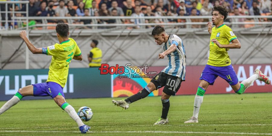 Hasil Piala Dunia U-17 2023 - Titisan Lionel Messi Hattrick, Argentina Bantai Brasil untuk Tantang Jerman di Semifinal