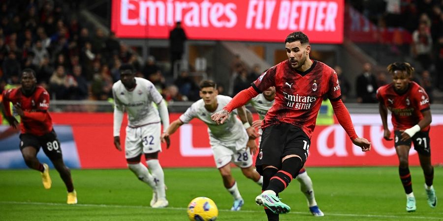 Hasil Liga Italia - Penalti Theo dan Kepala Maignan Akhiri Krisis AC Milan, Bocah 15 Tahun Ukir Sejarah