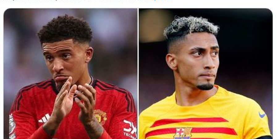 Man United dan Barcelona Jajaki Tukar Guling Jadon Sancho dengan Raphinha, Siapa Pihak yang Diuntungkan?