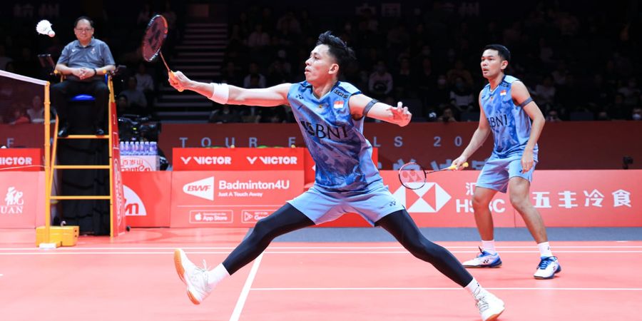 BWF World Tour Finals 2023 - Head to head Fajar/Rian vs Liang/Wang, Waspadai Revans Ganda Putra No 1 Dunia di Sarang Naga