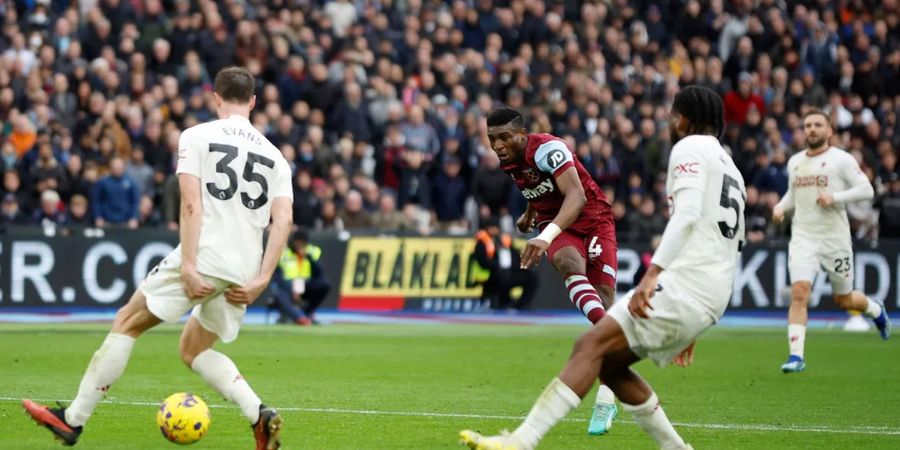 Hasil Liga Inggris - Man United Lupa Caranya Menang, 2 Rekor Buruk Tercipta di Kandang West Ham United