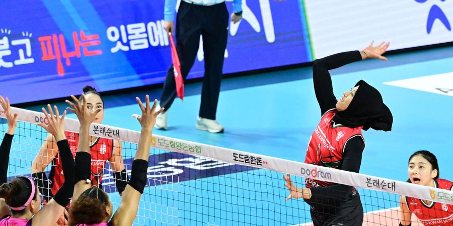 Hasil Liga Voli Korea - Keunggulan Selalu Kandas, Red Sparks Kalah Menyedihkan 3 Set Langsung