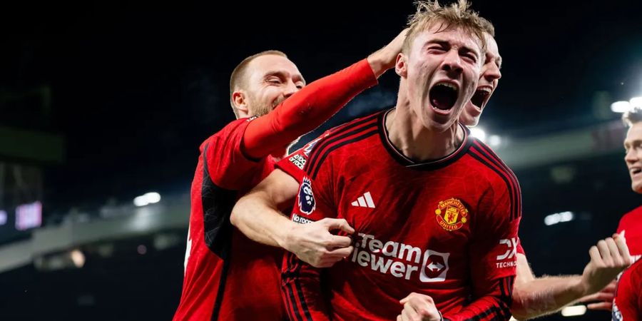 Rasmus Hojlund Jadi Orang Paling Bahagia di Dunia Usai Cetak Gol Debut untuk Man United di Liga Inggris