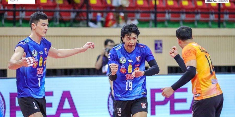 Hasil Liga Voli Thailand - Farhan Halim Bantu Nakhon Ratchasima Menangi Derbi Tim Jagoan Indonesia