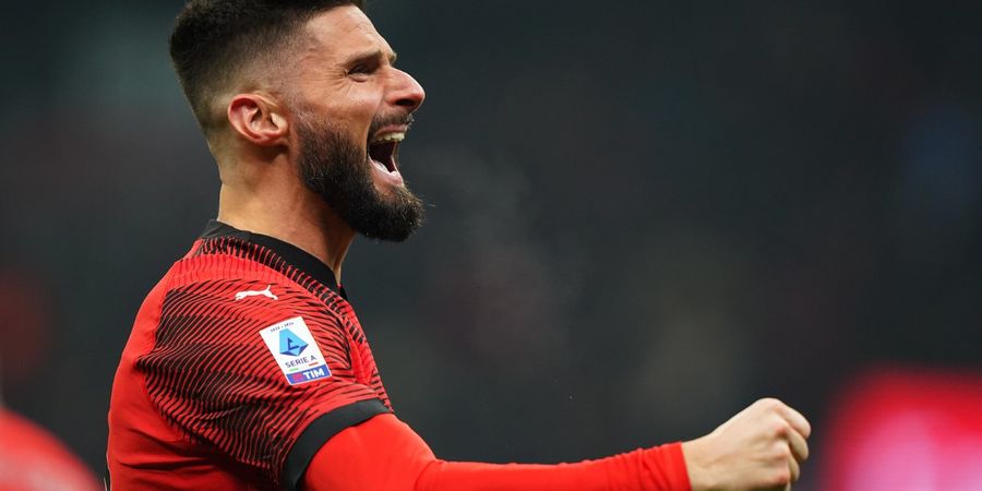 Hasil Liga Italia - Olivier Giroud Makin Tua Makin Jadi, AC Milan Jinakkan AS Roma