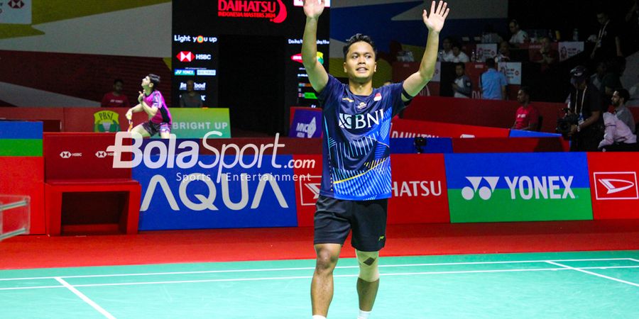 Hasil Thomas Cup 2024 - Penakluk Viktor Axelsen Bukan Masalah, Anthony Persembahkan Angka Pertama untuk Indonesia