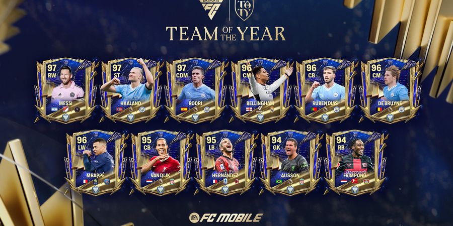EA Sports FC Umumkan Team of The Year Perdana, Siapa Saja Pemain Terbaik di 2023?