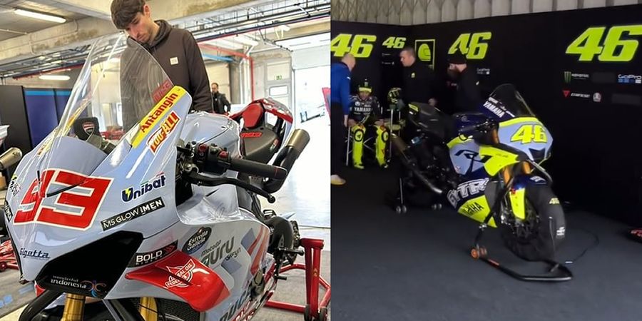 Marc Marquez Main Rahasia-rahasiaan Saat Kembali Mengaspal bareng Valentino Rossi, Ada Apa Ini?