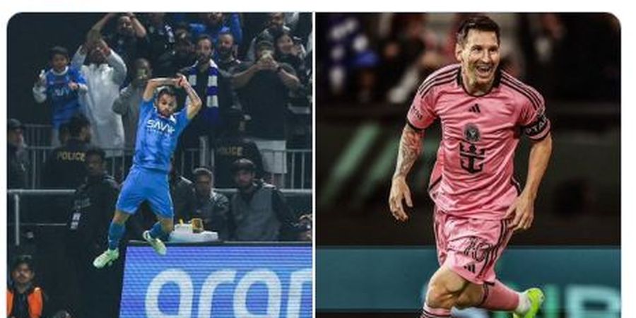 Usai Tiru Selebrasi 'Siu' Cristiano Ronaldo, Striker Al Hilal Sebut Lionel Messi GOAT