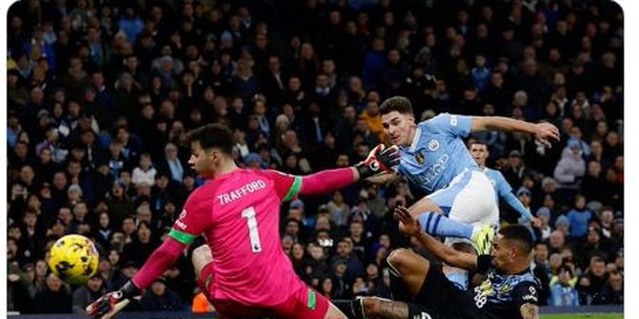 Hasil Liga Inggris - Julian Alvarez Menggila, Rodri Cetak Gol Mirip Final Liga Champions, Man City Gebuk Burnley