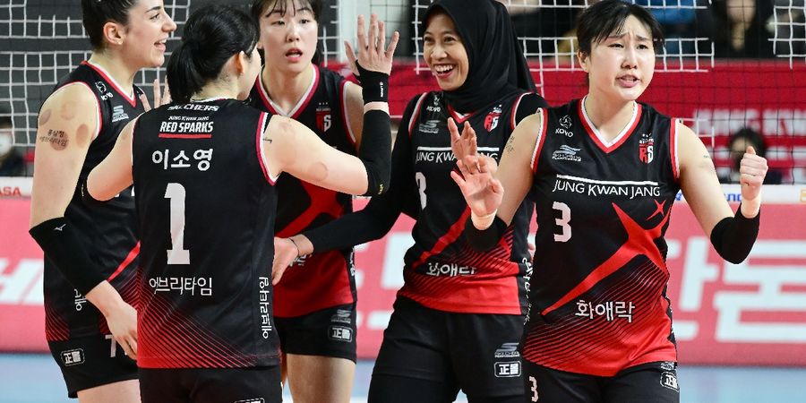 Hasil Fun Volleyball - Yeum Hye-seon Tunjukkan Kelasnya di Kubu Indonesia All Star, Red Sparks Menang dengan Gembira