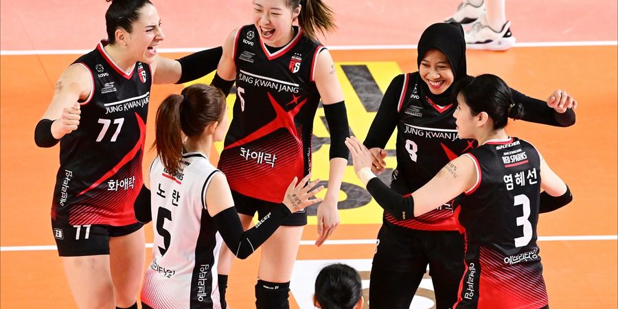Liga Voli Korea - Park Hye-min Melongo Lihat Smash Geledek Megawati Hancurkan Juara Bertahan