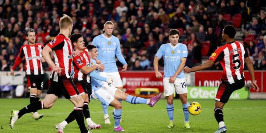 Hasil Liga Inggris - Hattrick Phil Foden Warnai Kemenangan Comeback Man City atas Brentford