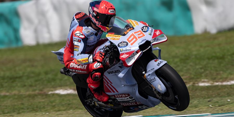 Hasil Sprint MotoGP Portugal 2024 - Nasib Sial Francesco Bagnaia Hiasi Podium Pertama Marc Marquez untuk Ducati