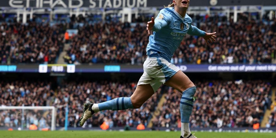 Hasil Liga Inggris - Erling Haaland Buka Puasa Langsung 2 Gol, Man City Hancurkan Everton