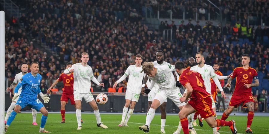 Hasil Lengkap Play-Off Liga Europa - AS Roma Susah Payah Lolos, Klub Antah Berantah Catat Sejarah