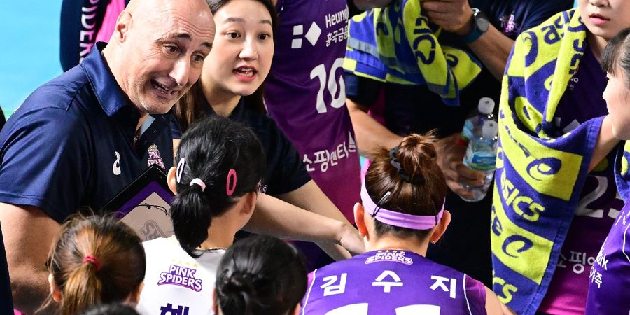 Liga Voli Korea - Bayang-bayang Lawan Red Sparks di Play-off, Pelatih Pink Spiders Semprot Legenda Korsel Dkk