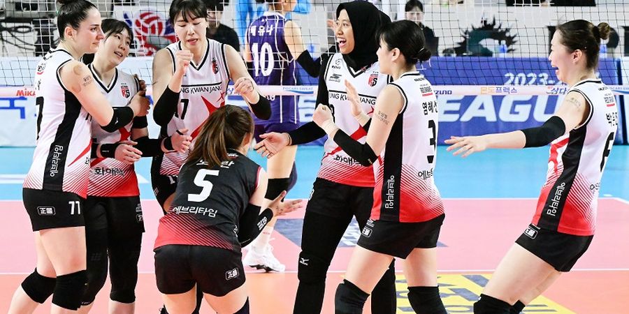 Hasil Playoff Liga Voli Korea - Ditikung Saat Unggul 22-16, Red Sparks Kalah di Kandang Tim Ratu Voli Korsel