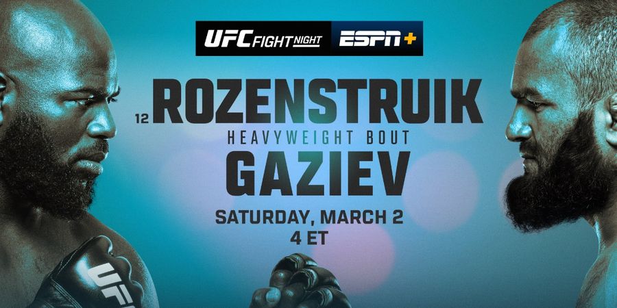 Hasil UFC Vegas 87 -Rekor Tak Terkalahkan Musnah, Raksasa Dagestan Dibungkus Jairzinho Rozenstruik Hanya Memakai Jab