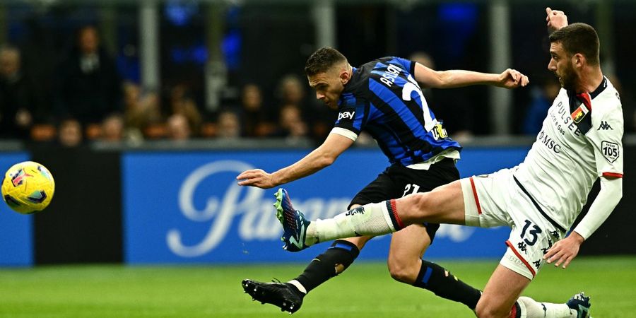 Hasil Liga Italia - Inter Milan Sikat Genoa sambil Deg-degan, Ngacir 15 Poin di Atas Juventus