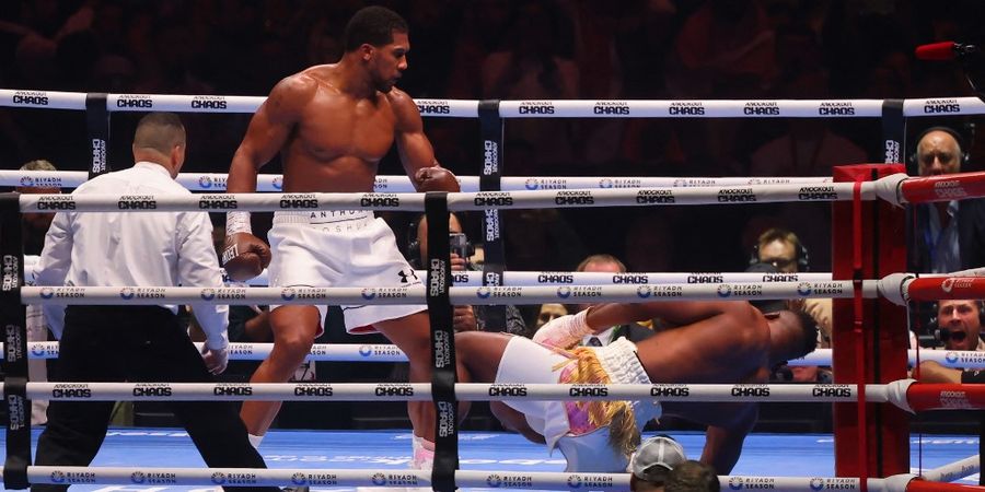 Hasil Tinju Dunia - Dapat Pukulan Selamat Datang dari Anthony Joshua, Raja KO UFC Francis Ngannou Pingsan dengan Cepat dan Brutal